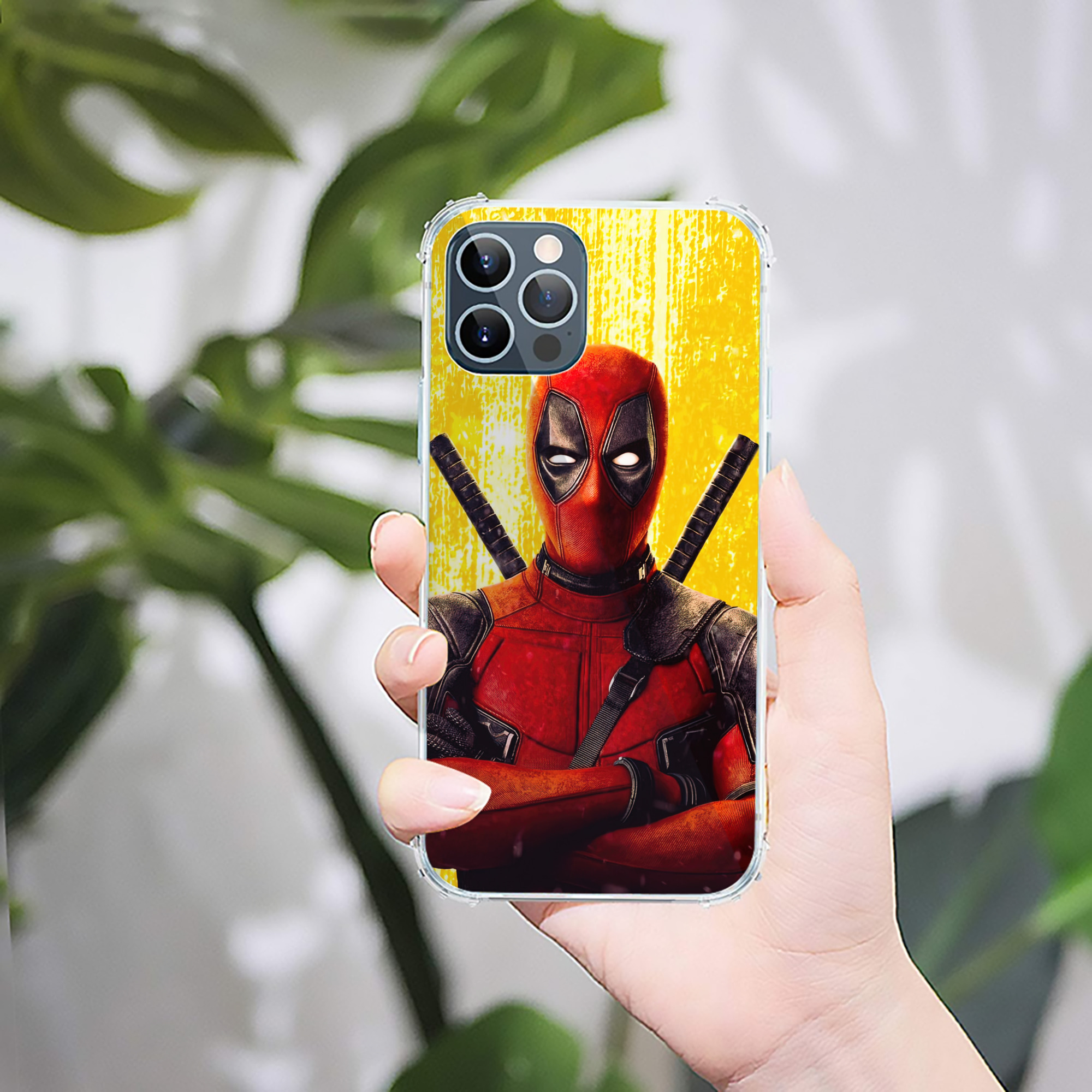 （画像用） Deadpool デッドプール 【iPhone 12シリーズ対応】透明スマホケース（クリアソフトケース）